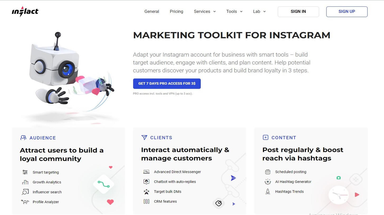 Inflact - toolkit for instagram