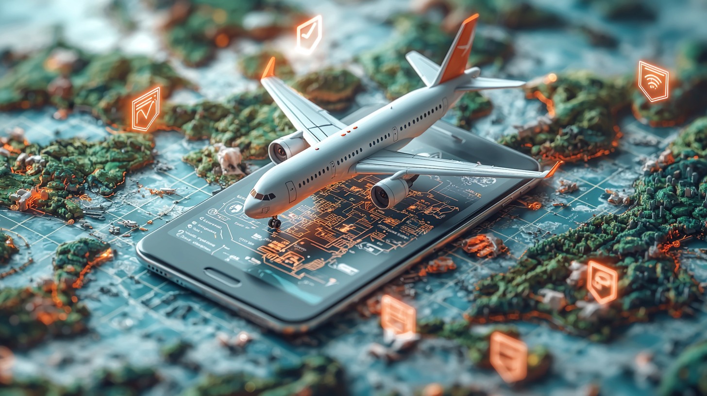 Smartphone with a travel insurance dashboard