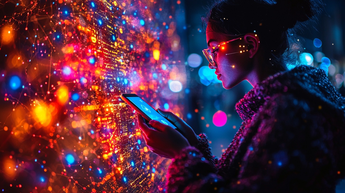 User interacting with a dApp on mobile